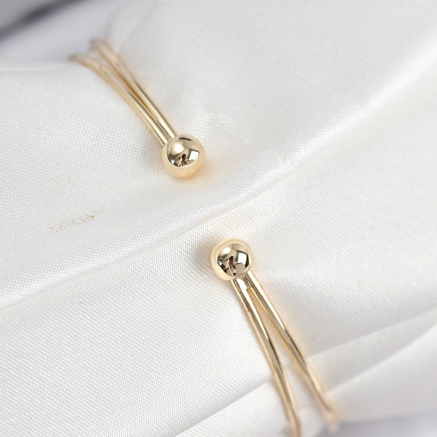 Brass Zircon Stone Waterway Model Gold Color Women s Bracelet