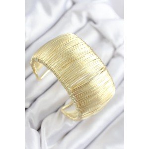Brass Wire Wrapped Model Gold Color Women's Bracelet