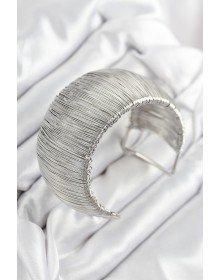 Brass Wire Wrapped Model Silver Color Women's Bracelet