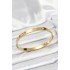 316L Steel Gold Color Zircon Stone 65 mm Women's Handcuff Bracelet
