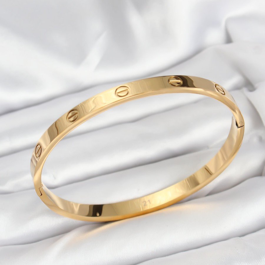316L Steel Gold Color 65 mm Women s Handcuff Bracelet