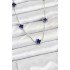 316L Steel Chain Silver Color Navy Blue Baby Boy Clover Women's Necklace