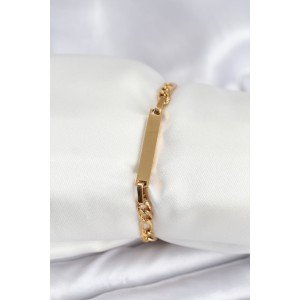 316L Steel Gold Color Women's Bracelet Suitable for Writing