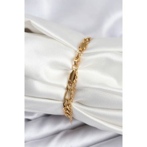 316L Steel Gold Color Oval Women's Bracelet Suitable for Writing