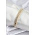 Brass VIP Series Gold Color Zircon Stone Barley Model Women's Bracelet
