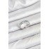 Brass Silver Color Rowed Zircon Stone Polar Star Model Women's Ring