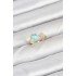 Brass Gold Color Blue Star Model Women's Ring