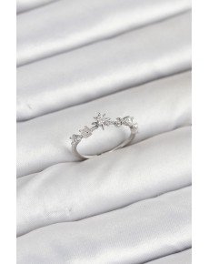 Brass Silver Color Manifest Women's Ring