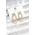 Brass Gold Color Vintage Women's Earrings