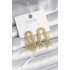 Brass Gold Color Pendant Women's Earrings