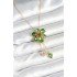 316L Steel Chain Gold Color Flower Model Pendant Women's Necklace