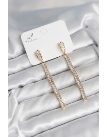 Waterway Baguette Brass Women's Earrings