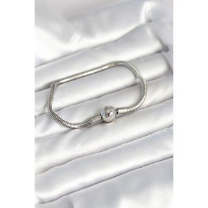 Silver Color Brass Charm Bracelet Silver Color Brass Charm Bracelet