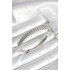 Silver Color Zircon Stone Brass Women's Handcuffs