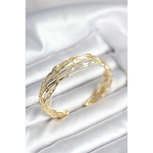 Gold Color Brass Vintage Women's Bracelet Gold Color Brass Vintage Women's Bracelet