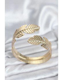 Leaf Model Gold Color Women's Bracelet