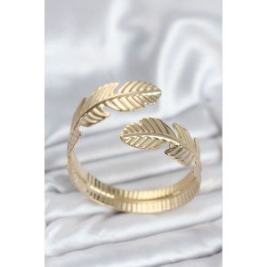 Leaf Model Gold Color Women's Bracelet Leaf Model Gold Color Women's Bracelet