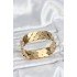 316L Steel Gold Color Crushed Chain Model Women's Handcuff Bracelet