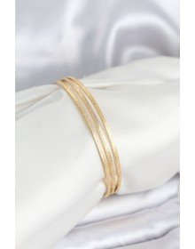 316L Steel Gold Color Silvery Model Ajda 65 mm Women's Bracelet