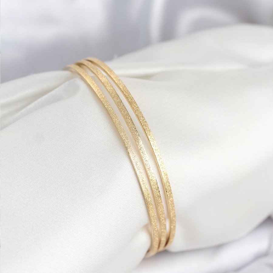 316L Steel Gold Color Silvery Model Ajda 65 mm Women s Bracelet
