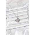 316L Steel Chain Silver Color Zircon Stone Butterfly Women s Necklace