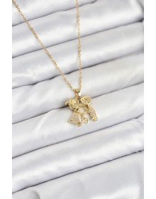 316L Steel Chain Gold Color Boy Girl Model Women's Necklace