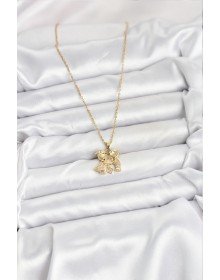 316L Steel Chain Gold Color Boy Girl Model Women's Necklace