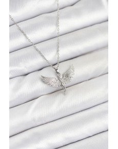 316L Steel Chain Silver Color Angel Model Women's Necklace