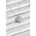 316L Steel Chain Silver Zircon Stone Heart Women s Necklace