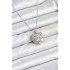 316L Steel Chain Silver Zircon Stone Heart Women's Necklace