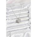 316L Steel Chain Silver Zircon Stone Heart Women s Necklace