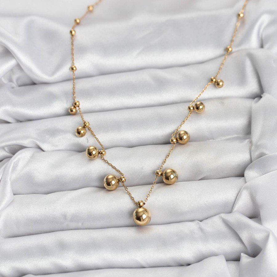 316L Steel Chain Gold Color Heeled Necklace