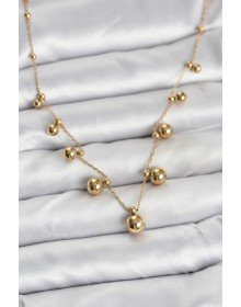 316L Steel Chain Gold Color Heeled Necklace