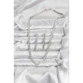 Silver Color Zircon Stone Women s Necklace Earring Set