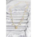 Brass Gold Color Sun Model Women s Necklace
