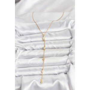 316L Steel Chain Gold Color Star Model Women's Y Necklace 316L Steel Chain Gold Color Star Model Women's Y Necklace
