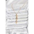 316L Steel Chain Gold Color Pole Star Energy Model Women s Y Necklace 316L Steel Chain Gold Color Pole Star Energy Model Women s Y Necklace