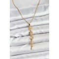 316L Steel Chain Gold Color Pole Star Energy Model Women s Y Necklace 316L Steel Chain Gold Color Pole Star Energy Model Women s Y Necklace