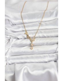316L Steel Chain Gold Color Butterfly Model Women's Necklace