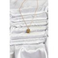 316L Steel Chain Gold Color Minimal Pole Star Model Women s Necklace
