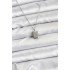 316L Steel Chain Silver Color Minimal Pole Star Model Women's Necklace