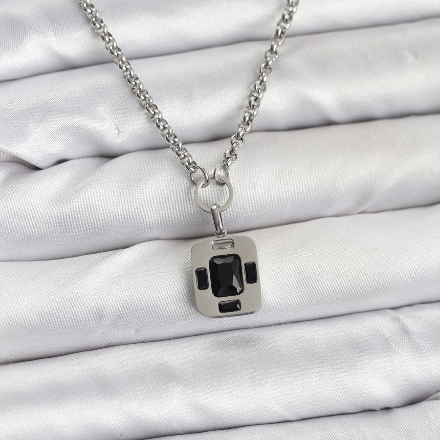 316L Steel Chain Silver Color Vintage Model Women s Necklace
