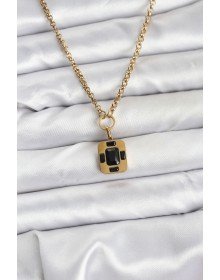 316L Steel Chain Gold Color Vintage Model Women's Necklace