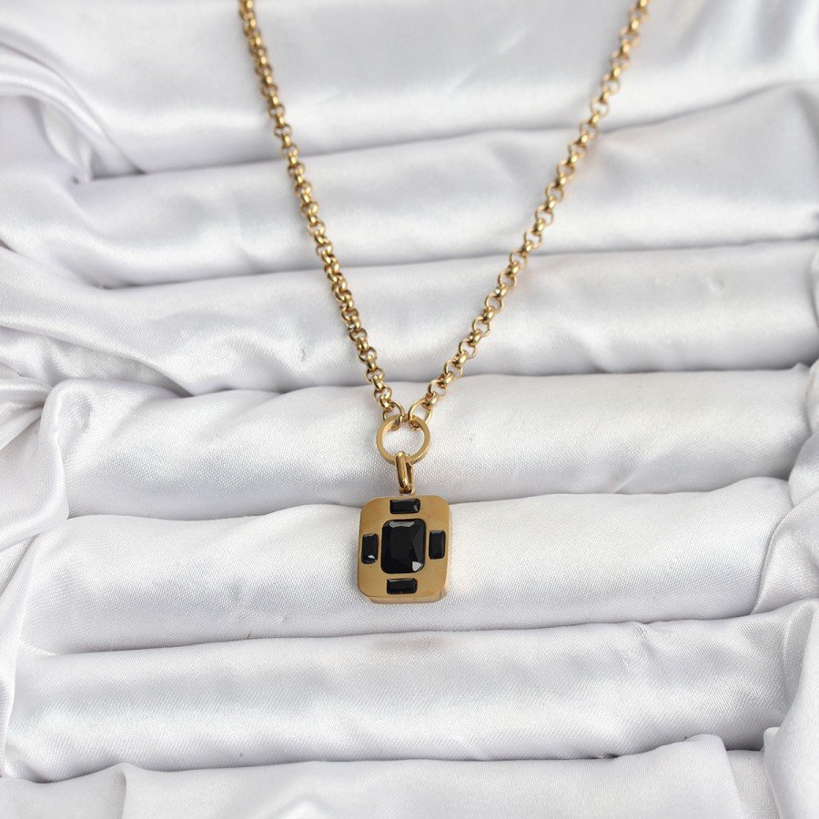 316L Steel Chain Gold Color Vintage Model Women s Necklace