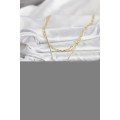 Brass Gold Color Heart Detailed 3-Piece Combination Y Women s Necklace