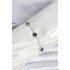 316L Steel Silver Color Black Baby Boy Clover Bracelet
