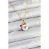 316L Steel Chain Gold Color Hat Snowman Head Model Christmas Themed Women's Necklace