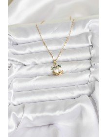 316L Steel Chain Gold Color Chirtsmas Bell Model New Year Themed Women's Necklace