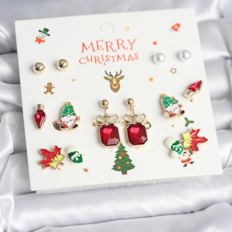 8 Pairs of New Year s Themed Women s Earrings 8 Pairs of New Year s Themed Women s Earrings