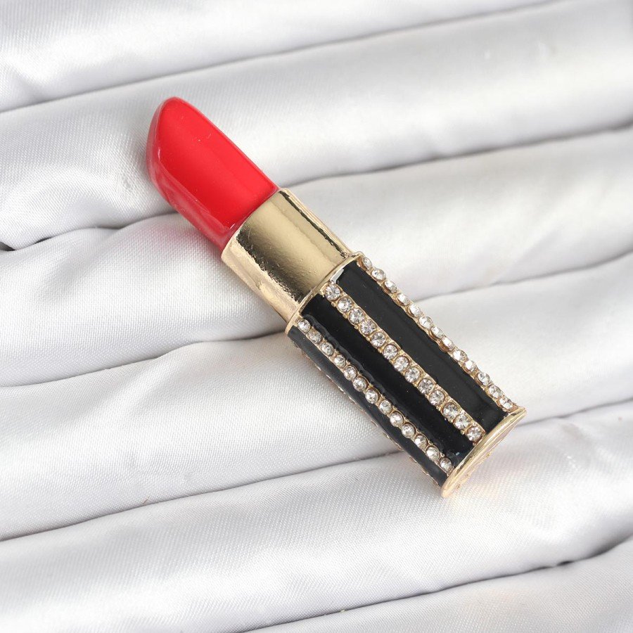 Lipstick Model Brooch